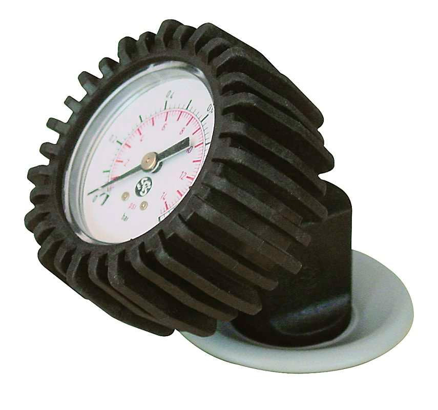 Manometer zum Aufsetzen für GUMOTEX Push-Push-Ventile