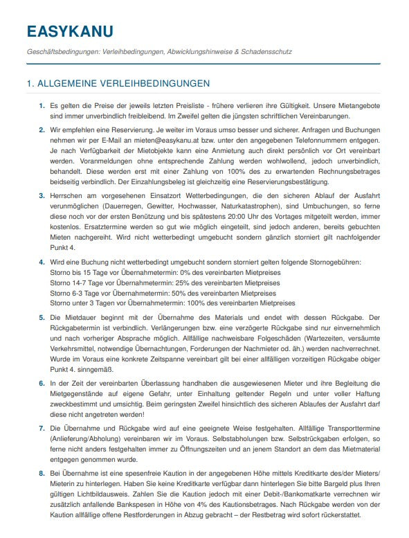 easykanu-Verleihbedingungen