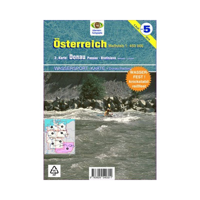Wassersport-Wanderkarte 5 Österreich